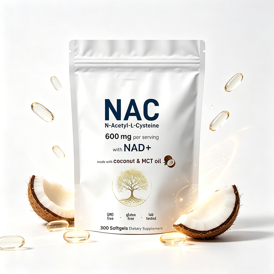 NAC 600mg Softgels with NAD+ C - Mct Oil Coconut 评论和价格