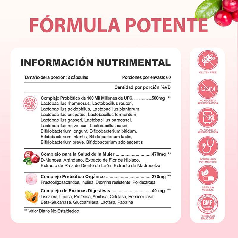 PROBIOTICOS MUJER Capsules - H - Probiotics Women Health 评论和价格