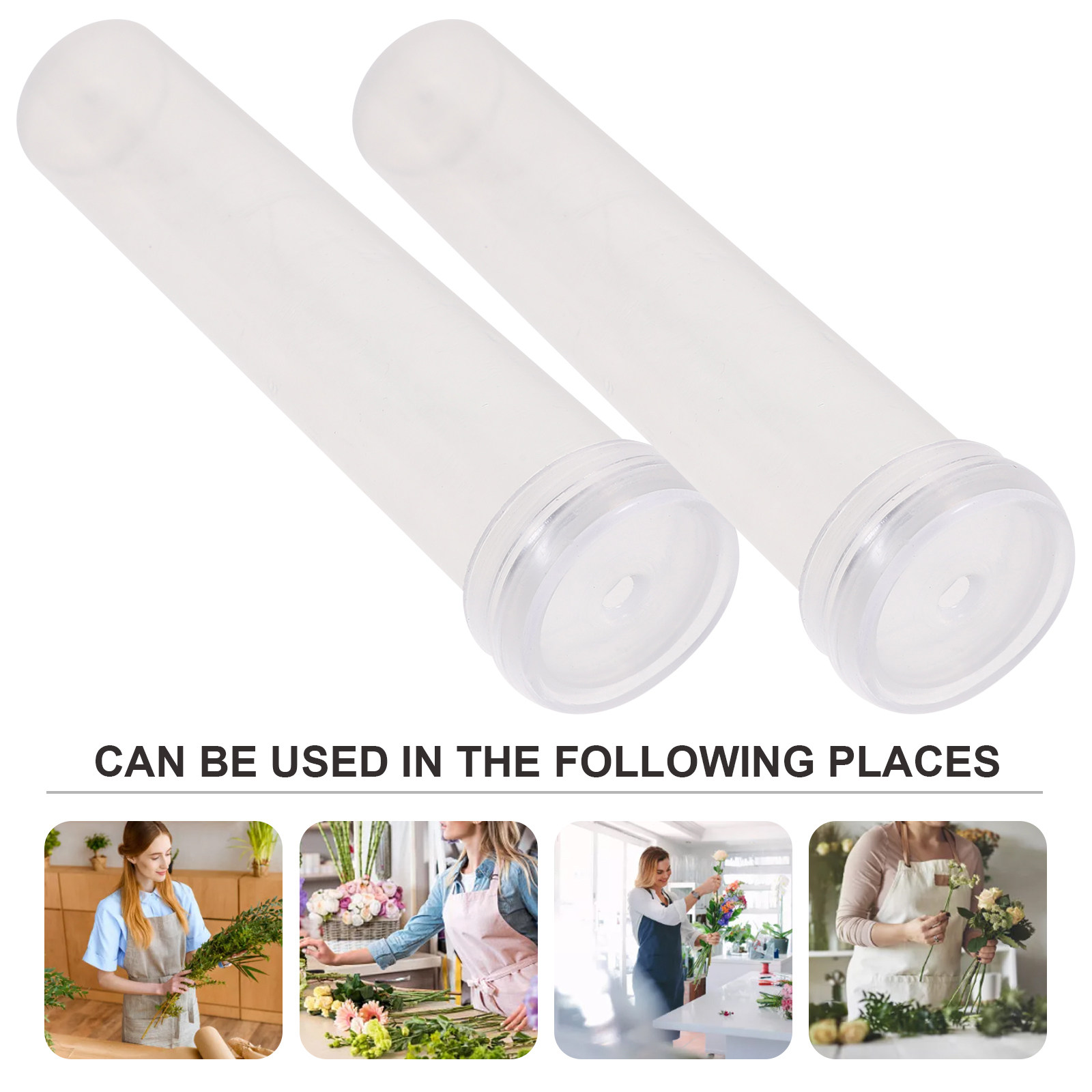 100Pcs Plastic Flower Water Tu - Nutrition & Fitness Station 评论和价格